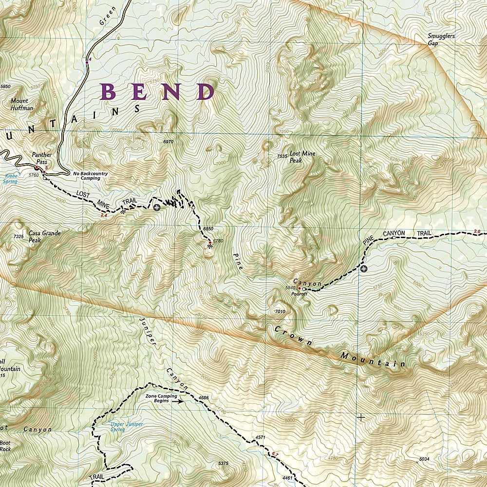 Big Bend National Park Map (National Geographic Trails Illustrated Map, 225) - Image 2