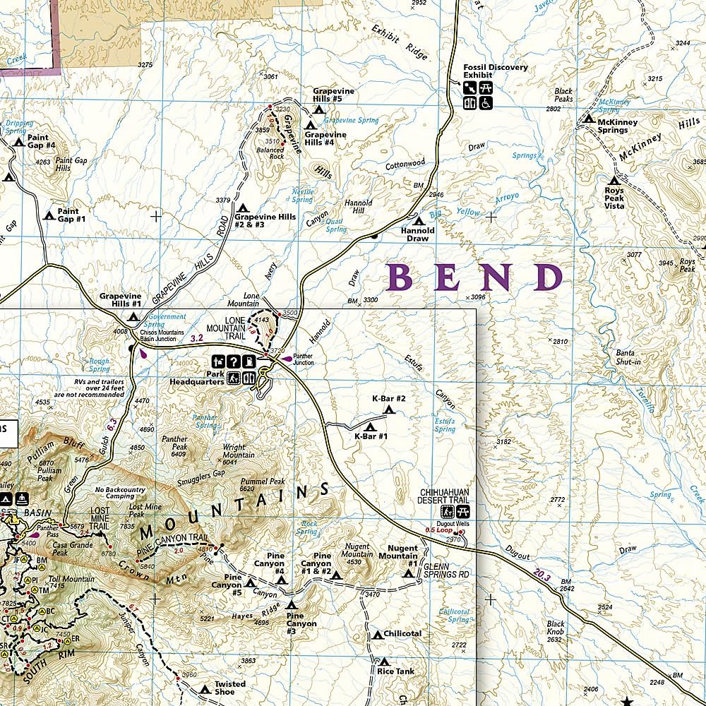 Big Bend National Park Map (National Geographic Trails Illustrated Map, 225) - Image 3