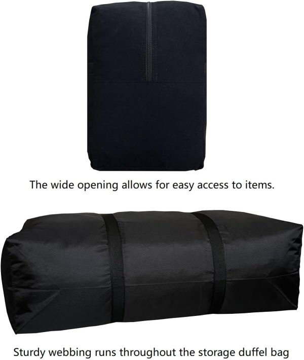 Extra Large Storage Duffle Bag for Travel, Black Oversized Giant Big Traveling Duffle Bag - Image 5