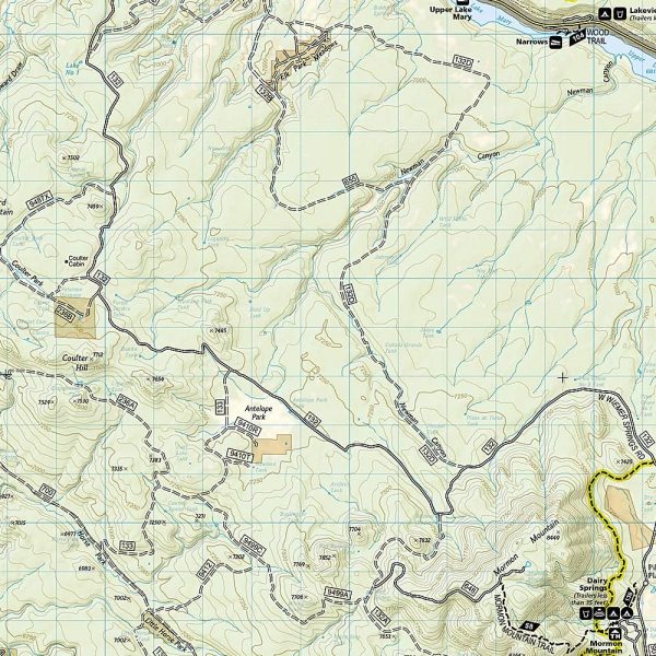 Flagstaff, Sedona Map [Coconino and Kaibab National Forests] (National Geographic Trails Illustrated Map, 856) - Image 2
