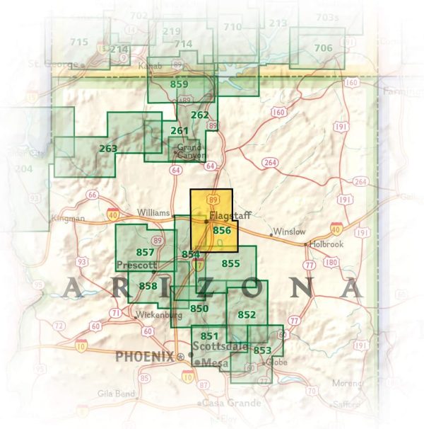 Flagstaff, Sedona Map [Coconino and Kaibab National Forests] (National Geographic Trails Illustrated Map, 856) - Image 6